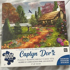 NIB 1000 Pc Jigsaw Puzzle Midsummer's Day by Caplyn Dor 27"x20" w/ Poster Adult